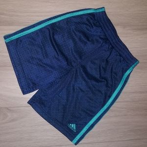 Boy's Adidas Jersey Shorts - Size 6 - Blue/Turquoise